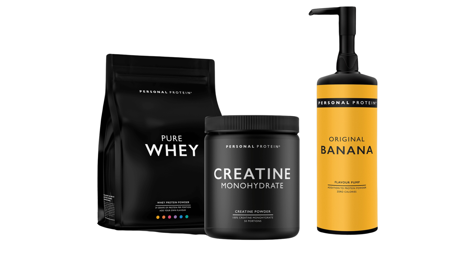 Voordeelpakket Whey + Creatine + Flavour Pump